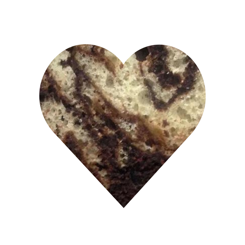 Naked Choc/White Mud Heart