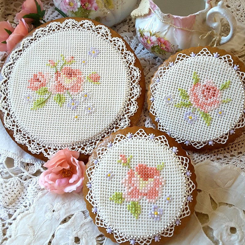 Silicone Mould Cross Stitch Texture