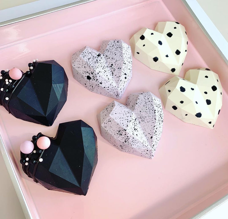 Silicone Mould Geometric Heart Set *Clearance*