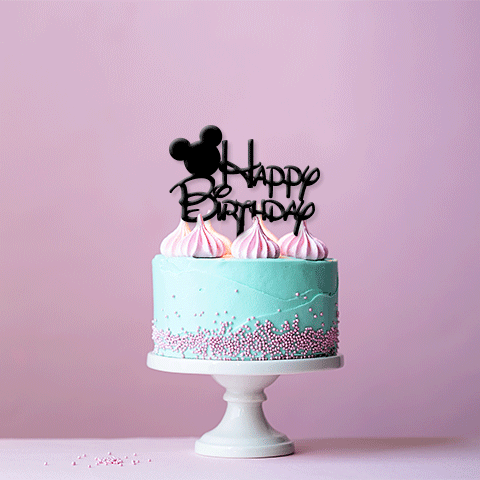 Topper Happy Birthday Whimsical 2