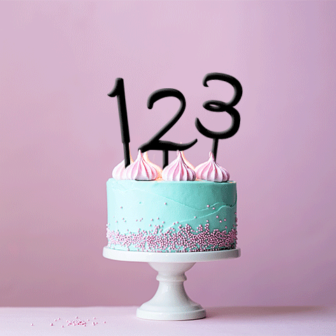 Topper Number Whimsical