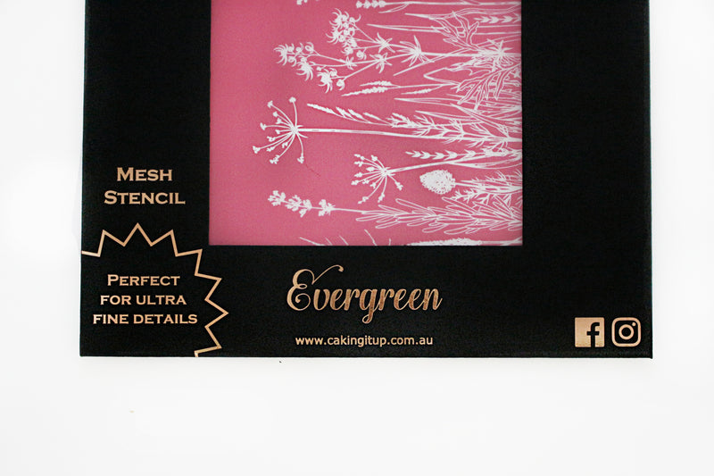 Mesh Stencil Evergreen