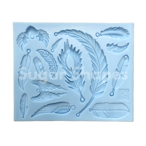 Silicone Mould Feathers Assorted