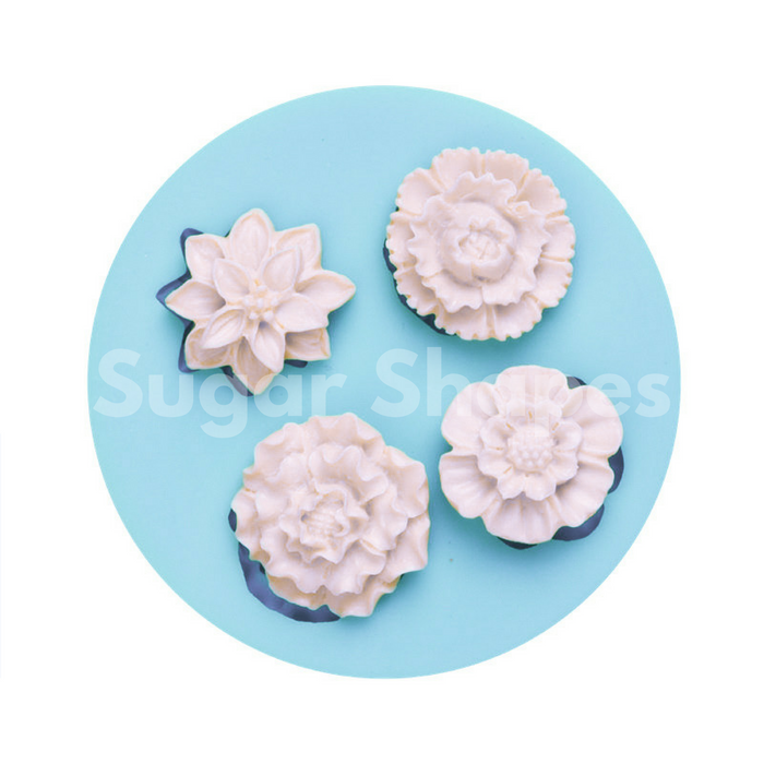 Silicone Mould Flowers Assorted