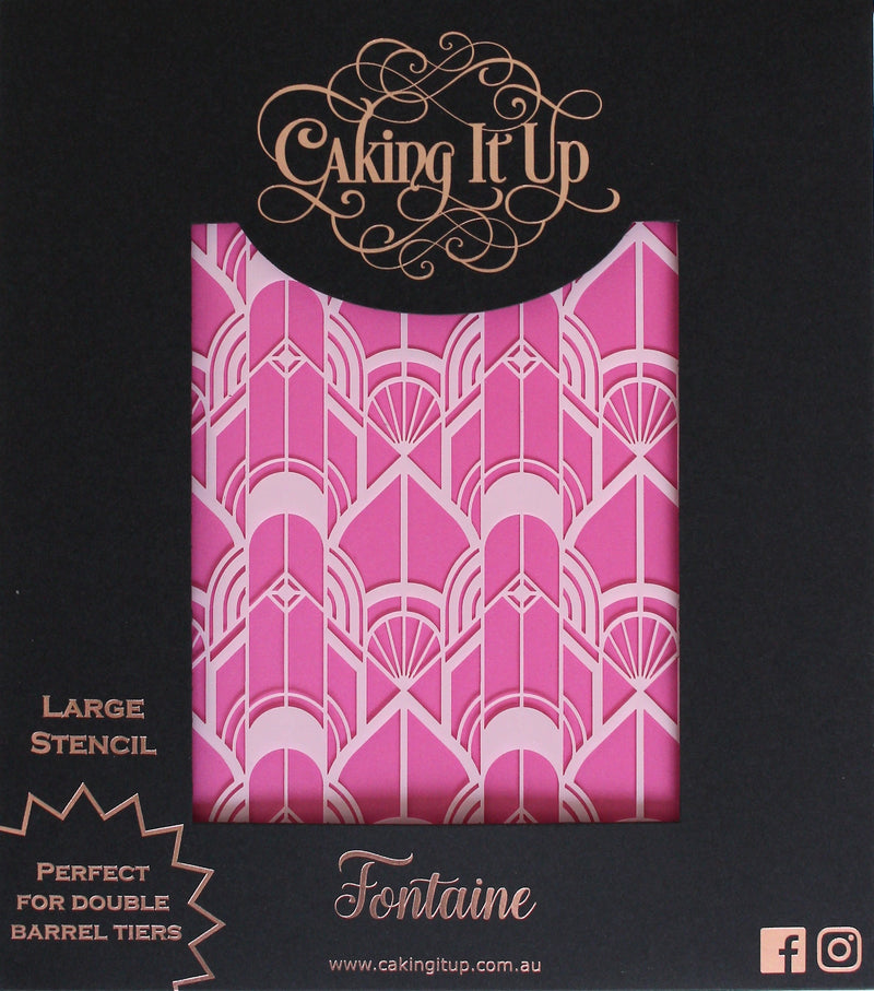 Acrylic Stencil Fontaine