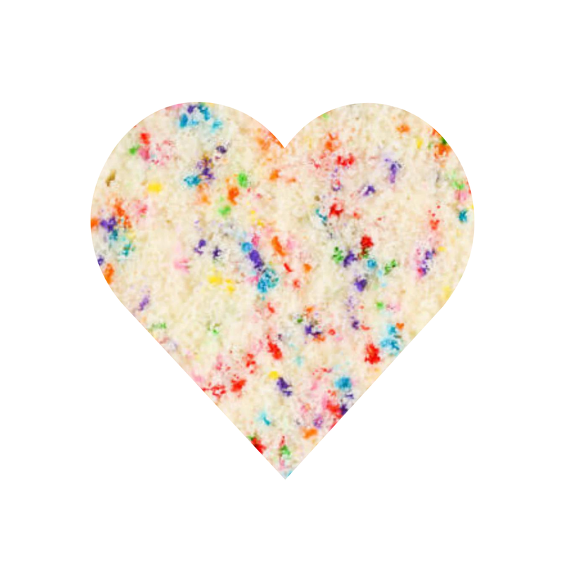 Naked Funfetti Butter Heart