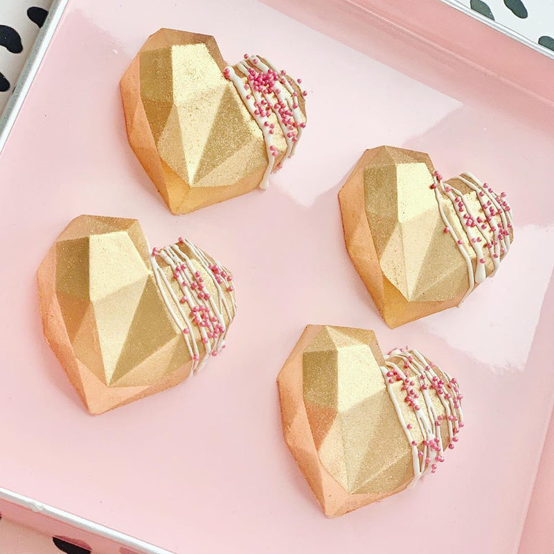 Silicone Mould Geometric Heart Set *Clearance*