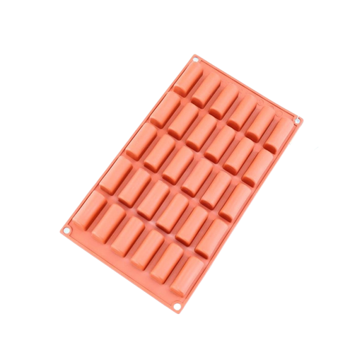 Silicone Mould Rounded Bar 30 Hole