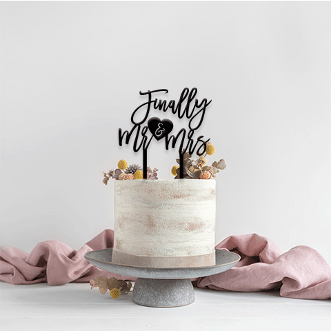 Topper Signature Finally Mr Heart Mrs