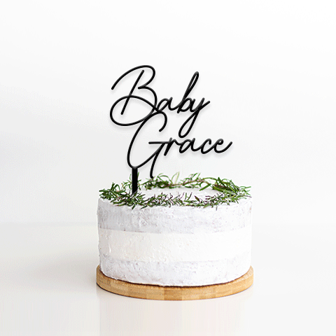 Topper Handwritten Baby Name