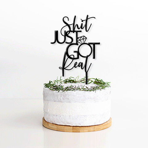 Topper Handwritten & Block Shit Just Got Real