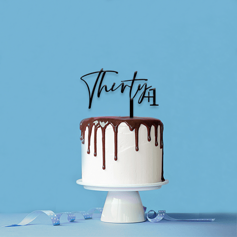 Topper Handwritten & Block Thirty + 1