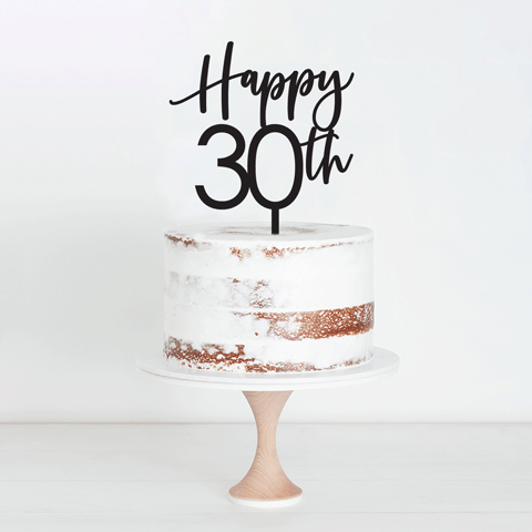 Topper Handwritten Happy Block Number