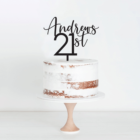 Topper Handwritten Name Block Number