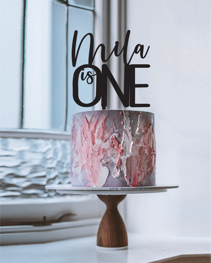 Topper Handwritten Name Block Age