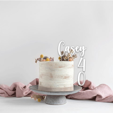 Topper 3D Handwritten Over The Edge — Cakers Warehouse