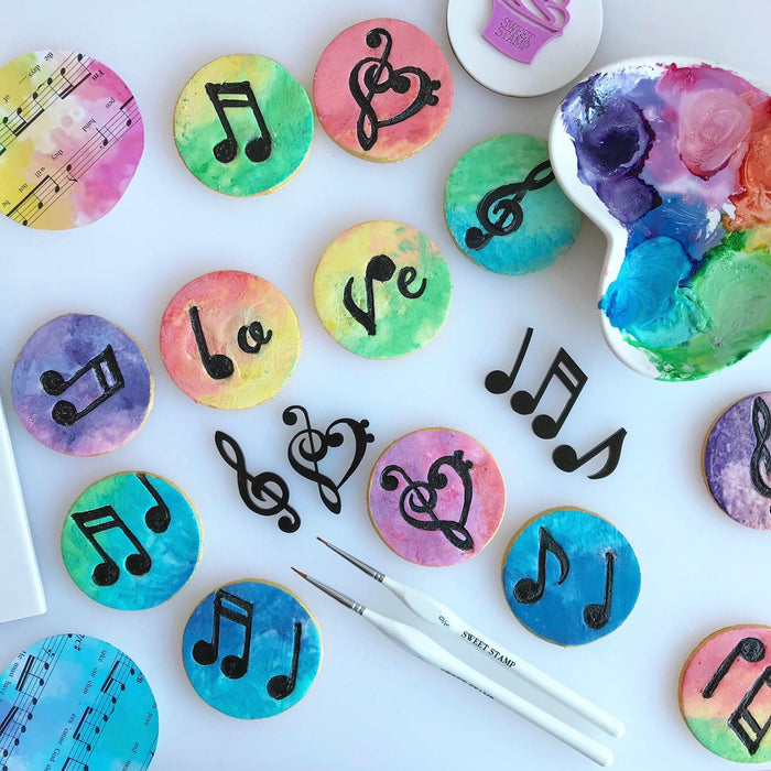 SWEET STAMP MUSIC NOTE ELEMENTS