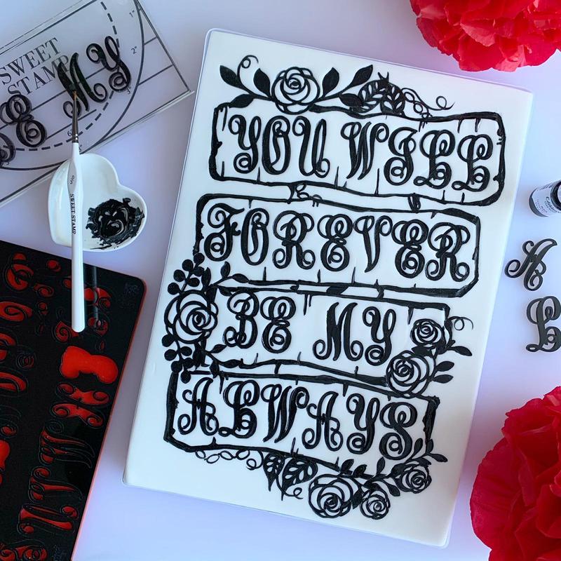 Stamp Set Evil Cake Genius Upper & Lower