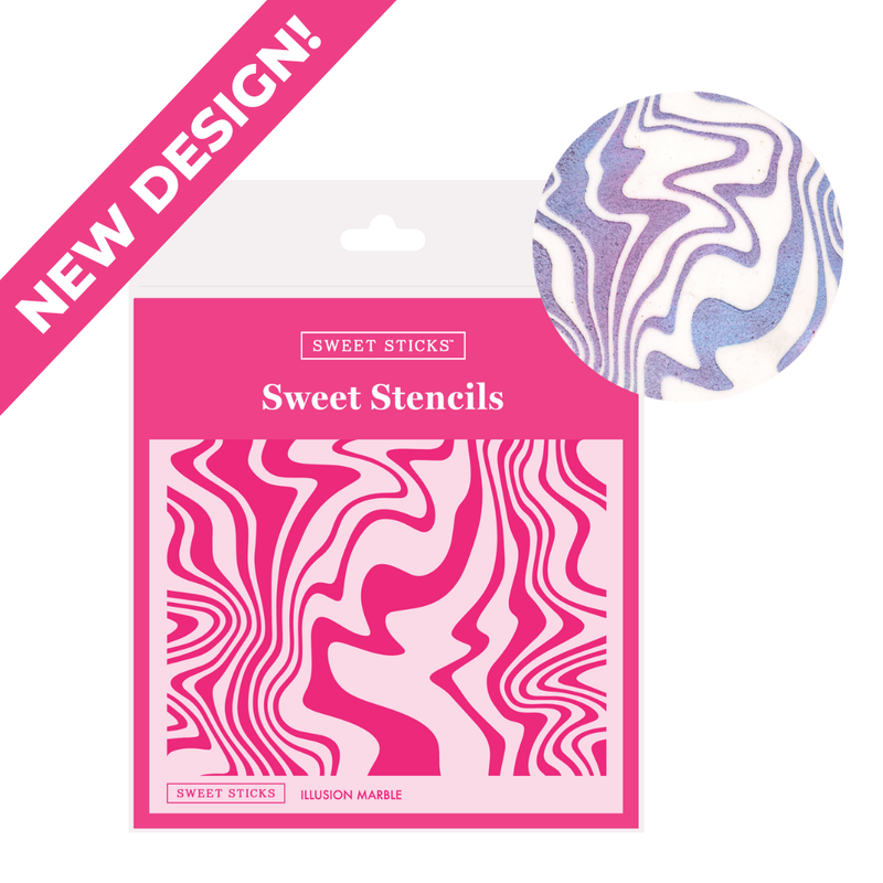 Stencil Illusion Marble