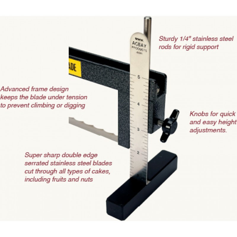 Agbay Junior Single Blade Cake Leveller