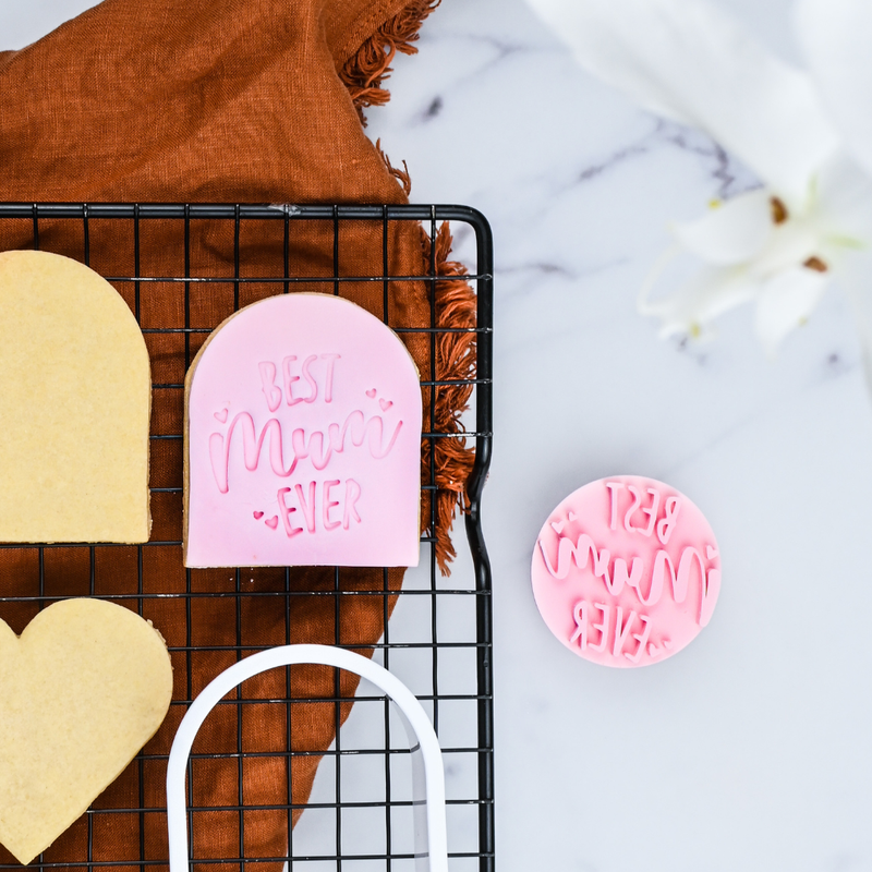 Cookie Embosser Stamp Best Mum Ever