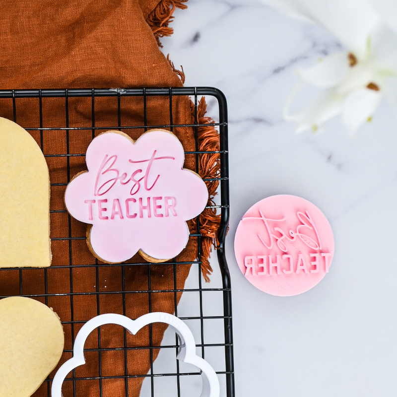 Cookie Embosser Stamp Best Teacher
