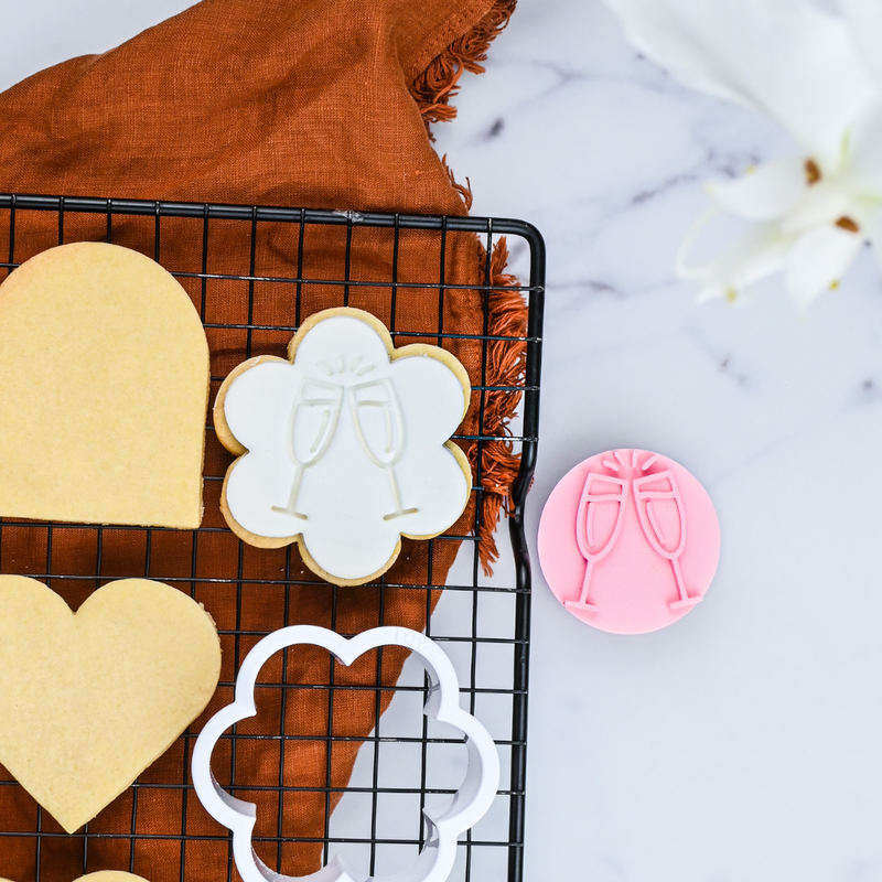 Cookie Embosser Stamp Cheers