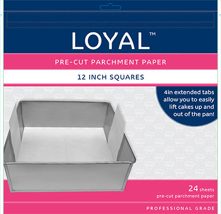 Pre Cut Parchment Paper Square 12in