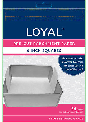 Pre Cut Parchment Paper Square 6in