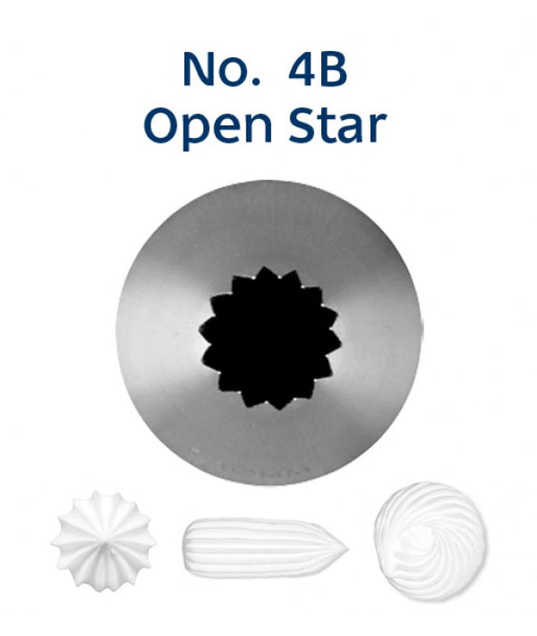 Piping Tip Open Star #4B