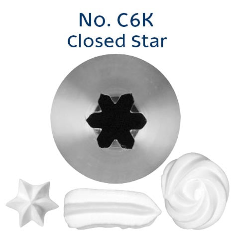Piping Tip Closed Star #C6K