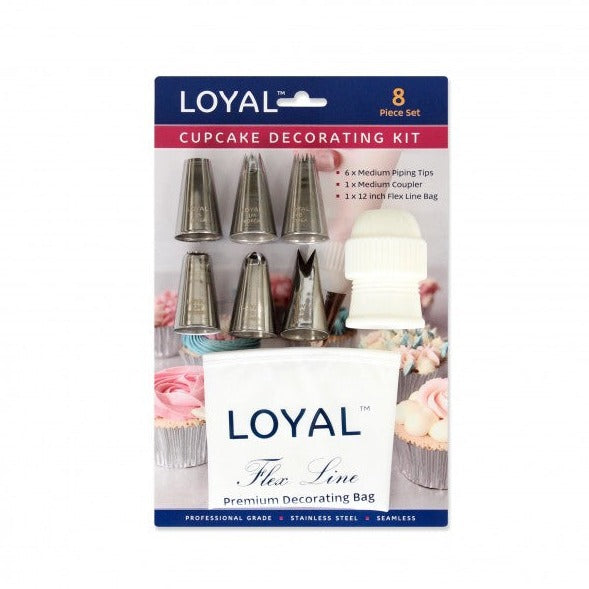 8pc Cupcake Piping Kit