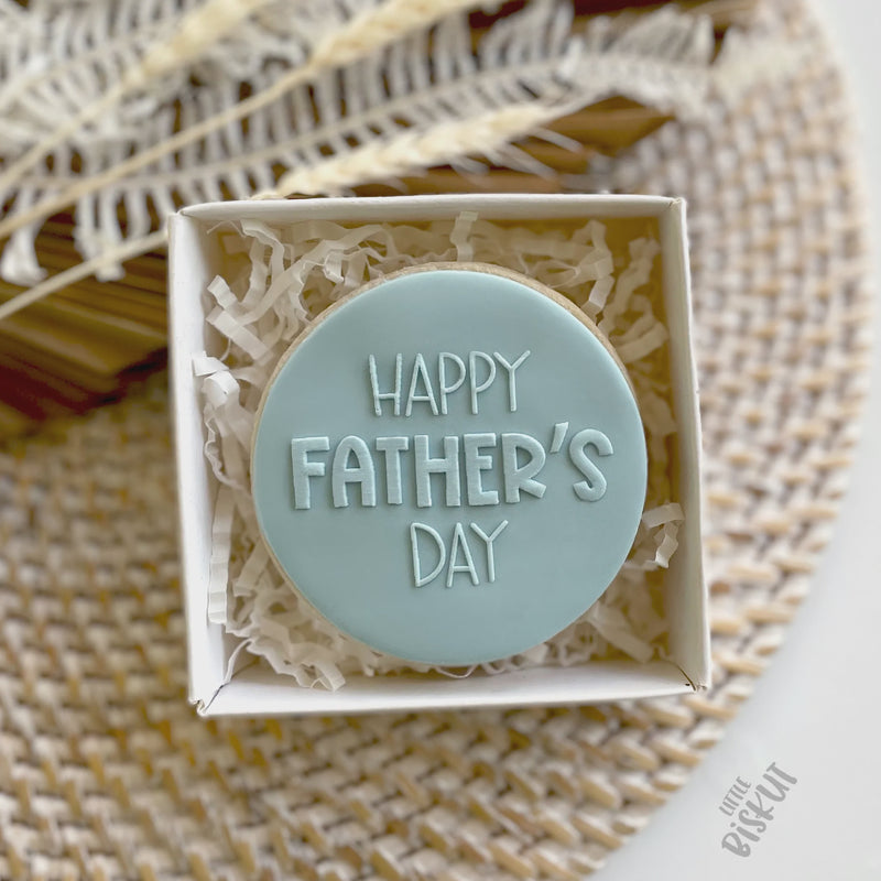 Debosser Plate 'Little Biskut' Happy Fathers Day