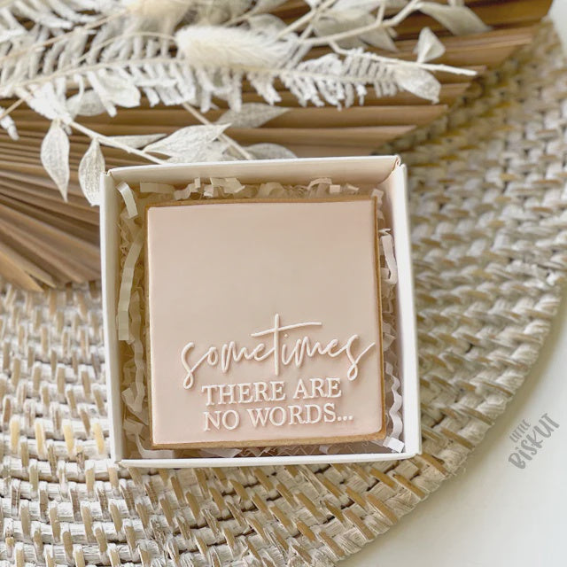 Debosser Plate 'Little Biskut' Sometimes There Are No Words