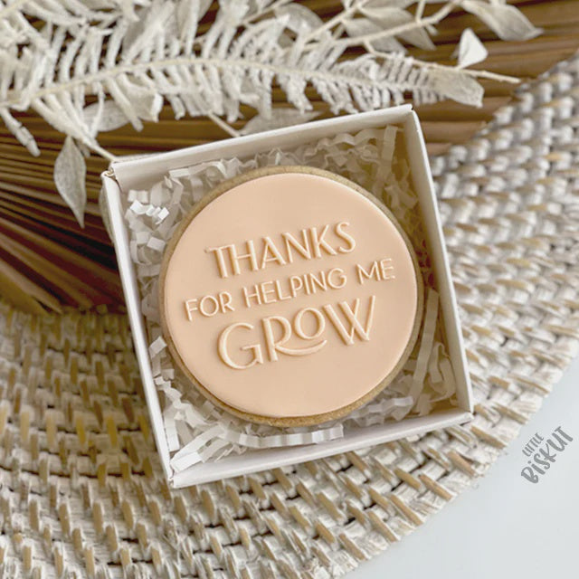 Debosser Plate 'Little Biskut' Thanks For Helping Me Grow
