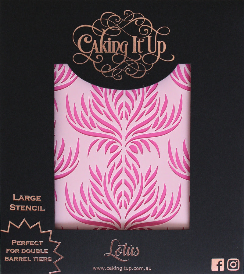 Acrylic Stencil Lotus