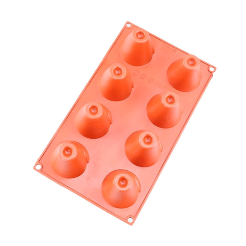 Silicone Mould Medium Cone 8 Hole