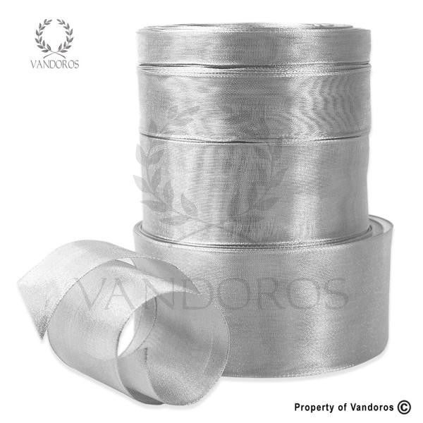Ribbon Metallic Silver 38mm