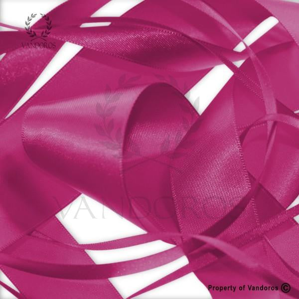 RIBBON POLY SATIN MAGENTA 6MM