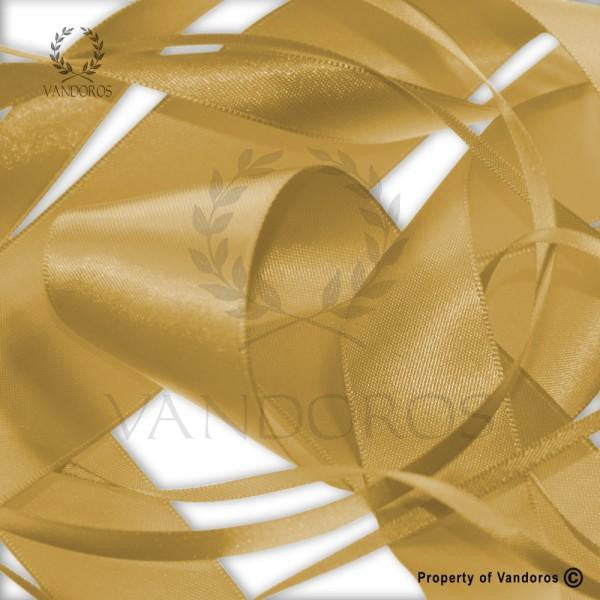 Ribbon Poly Satin Antique Gold 38mm