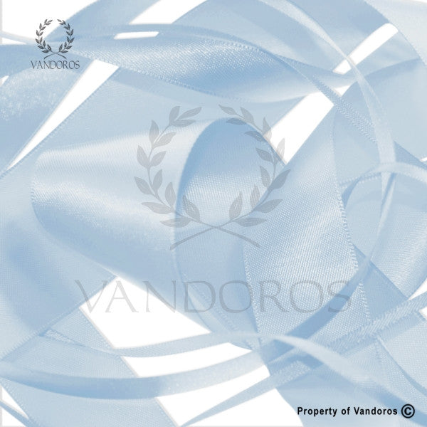 RIBBON POLY SATIN BABY BLUE 10MM