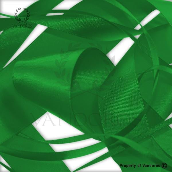 RIBBON POLY SATIN EMERALD 10MM