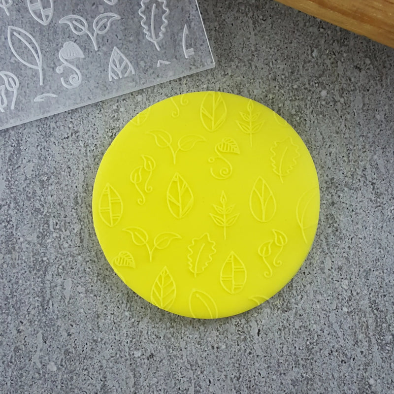 Debosser Pattern Plate Curvy Leaves