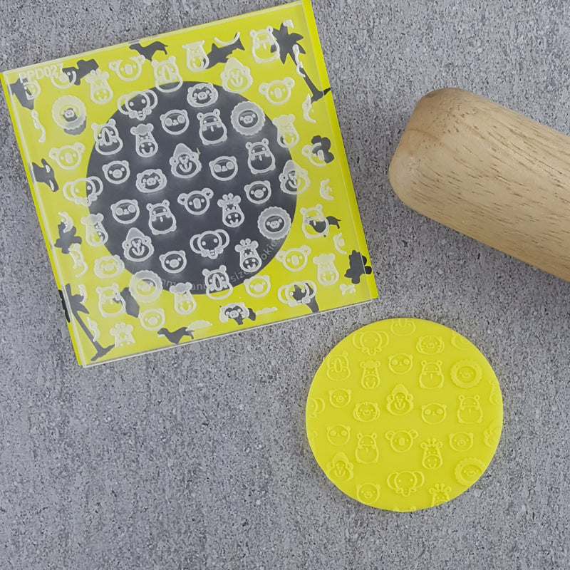 Debosser Pattern Plate Zoo Animals