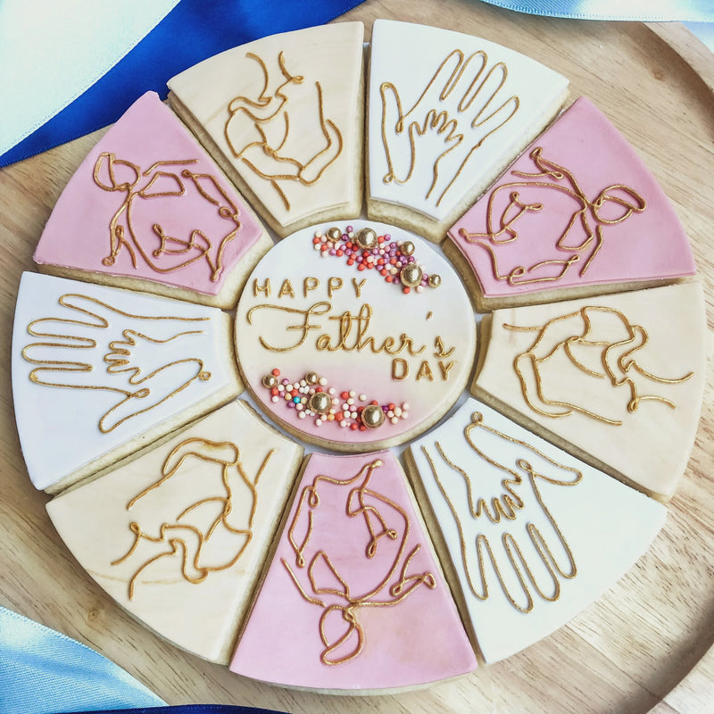 Stamp Debosser With Cutter 'Bikkie Smalls' Happy Fathers Day Platter *Clearance*