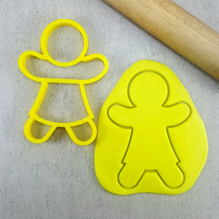 STAMP EMBOSSER WITH CUTTER GINGERBREAD LADY
