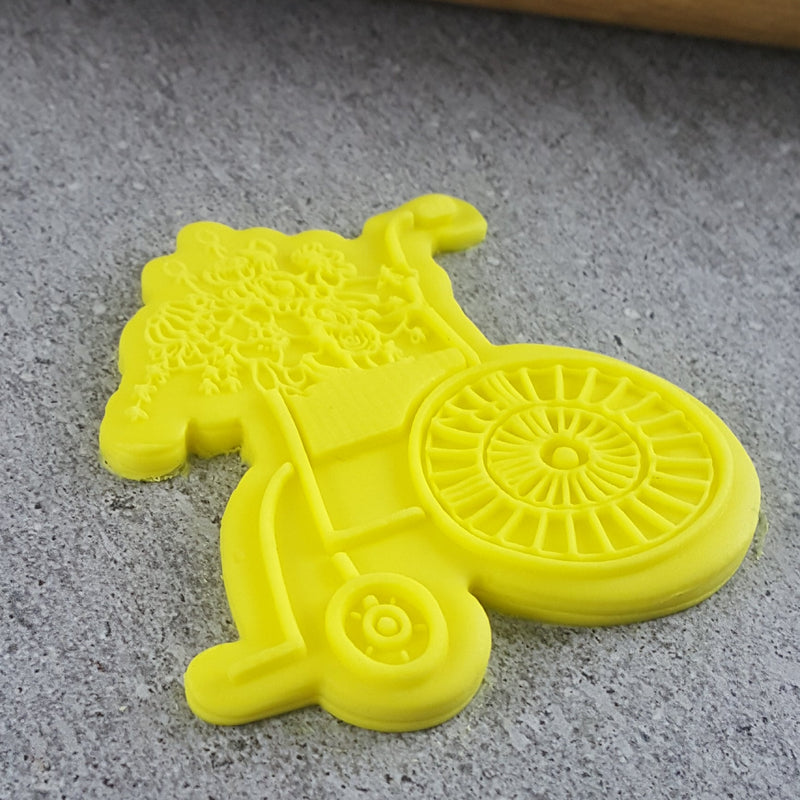 Debosser With Cutter Wheelchair With Flowers *Clearance*