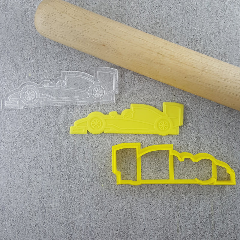 Stamp Debosser With Cutter Formula One Car