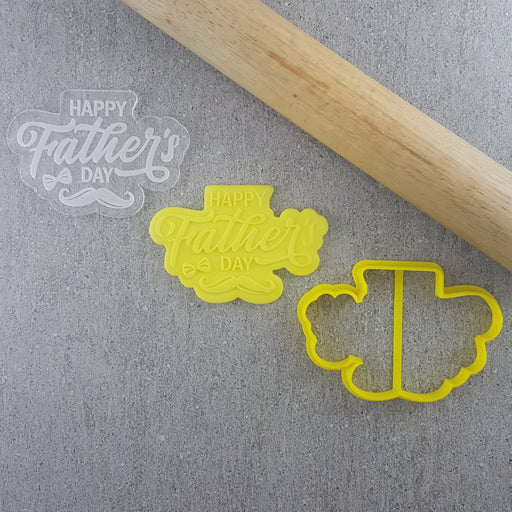 STAMP DEBOSSER WITH CUTTER HAPPY FATHER'S DAY