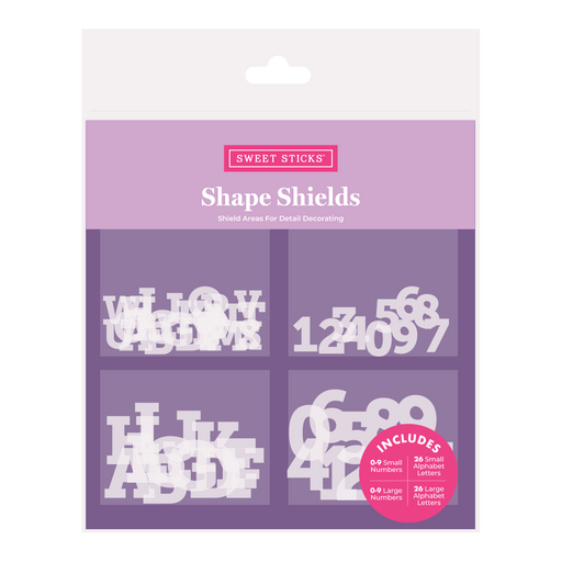 Shape Shields Alphabet & Numbers